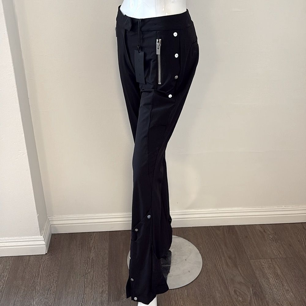 Heliot Emil Moraine Slim Fit Bootcut Trouser Pant Snap Cuff Zipper Details DK 36 - Picture 6 of 14
